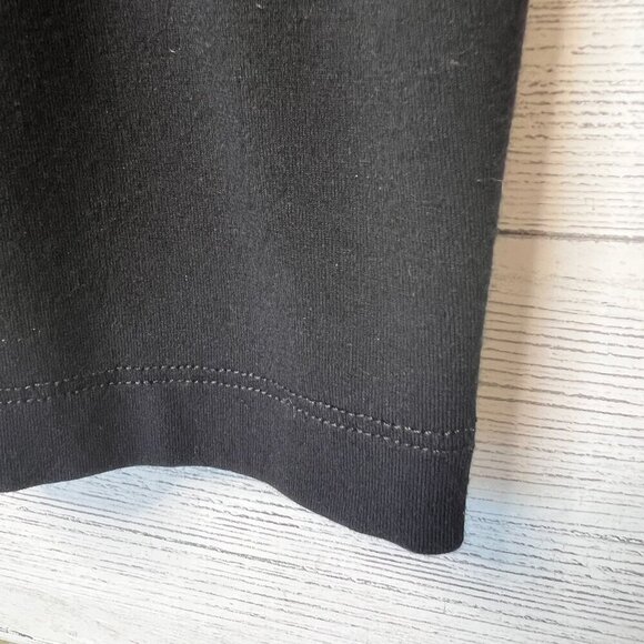 Eileen Fisher Dress Womens Size M/M Black V Neck Loungewear Comfort Minimalist - Picture 5 of 16